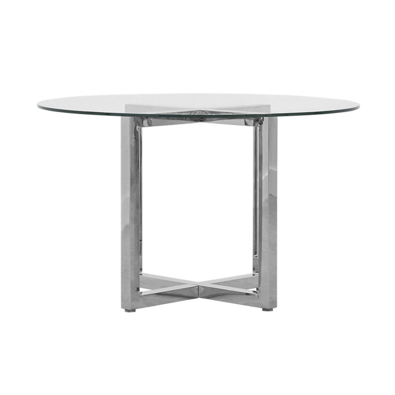 Dern Glass Round Dining Table & Reviews AllModern